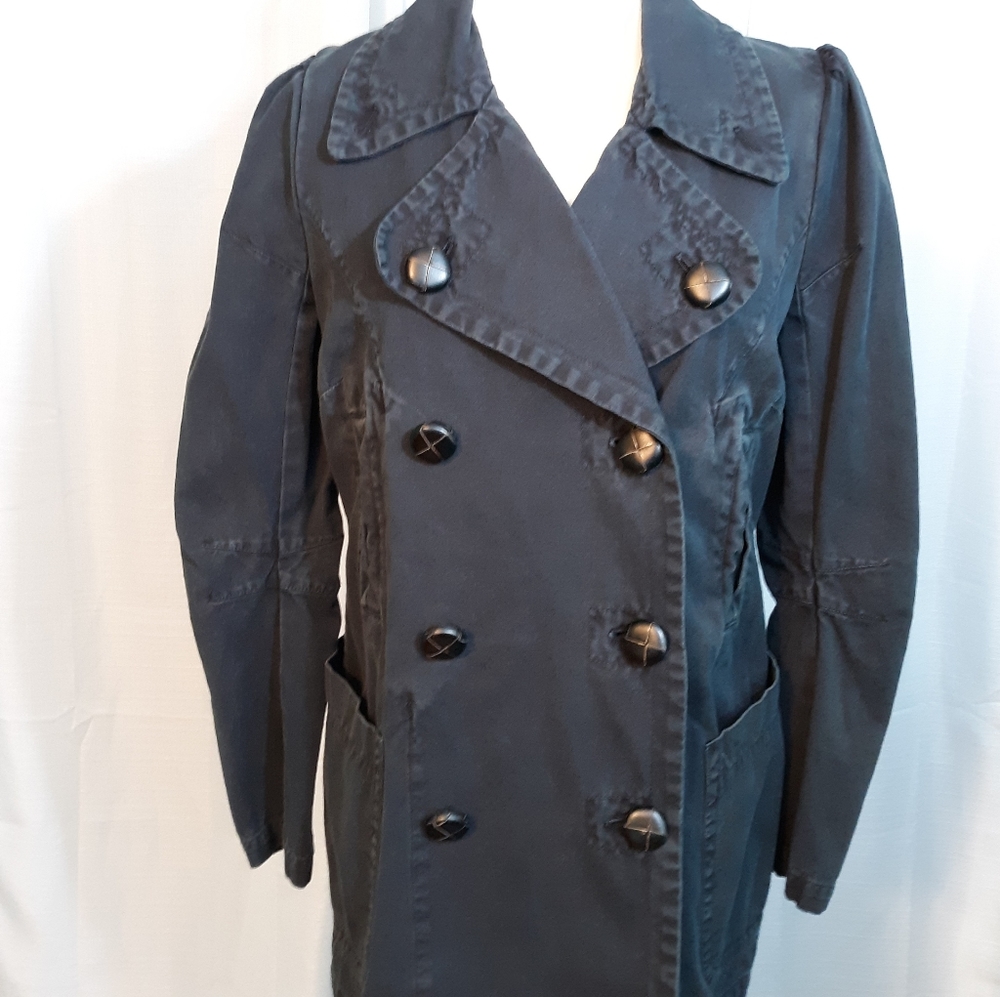 Joie distressed military jacket coat sz medium